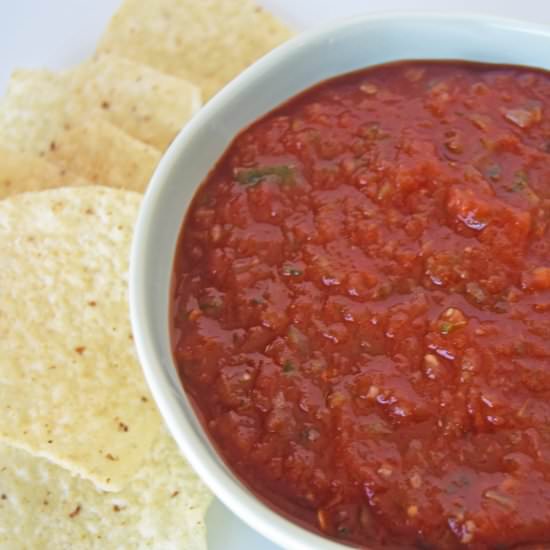Easy Homemade Salsa - Recipe photo by CoffeeAfterKids