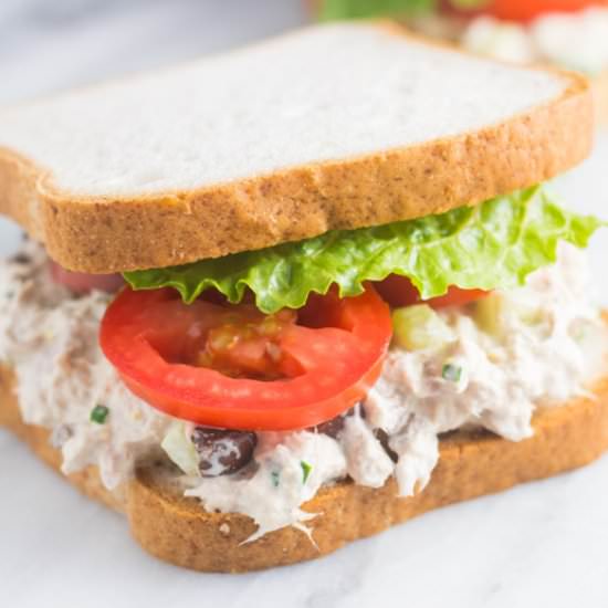 Low FODMAP Tuna Salad Sandwiches - Recipe photo by funwithoutfodmaps