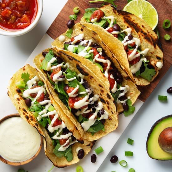 Black Bean Breakfast Tacos - Recipe photo by PicklesNHoney