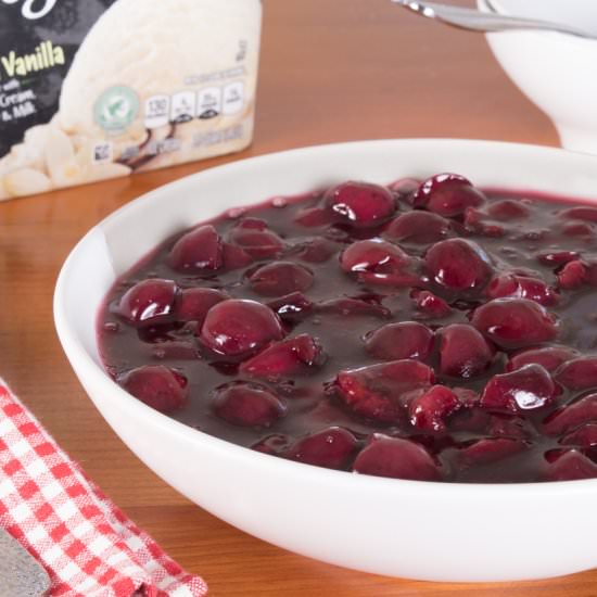 Cherry Sauce - Recipe photo by For the Love of Cooking