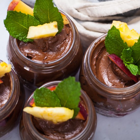 Cocoa-Peanut Butter Avocado Mousse - Recipe photo by Mychefsapron