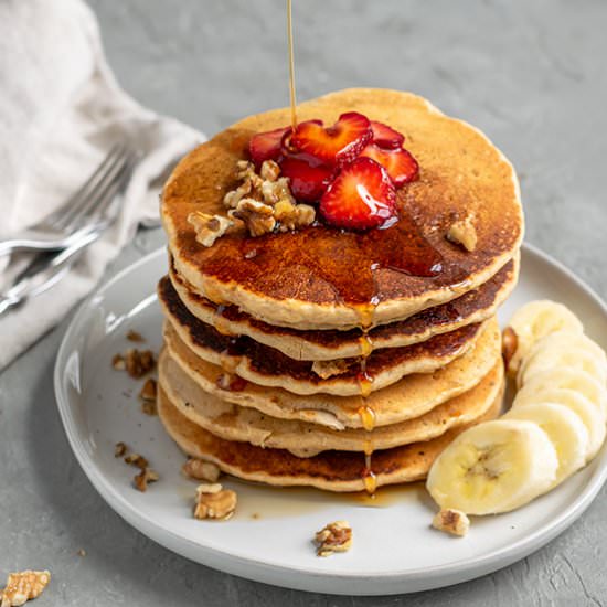 Whole Grain Vegan Pancake Mix - Recipe photo by thecuriouschickpea