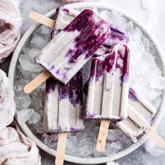 Blueberry London Fog Popsicles - Recipe photo by snixykitchen