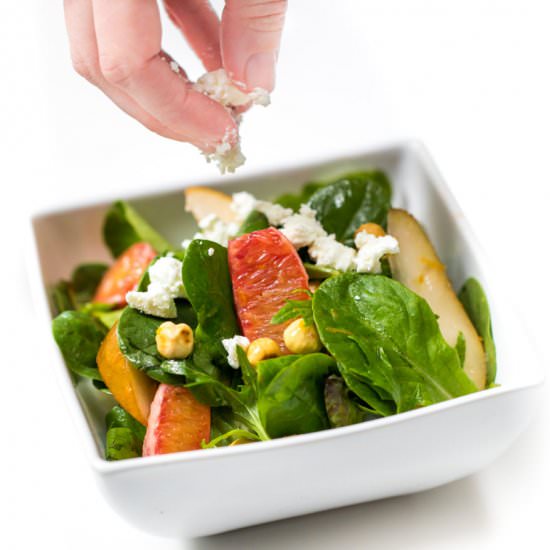Pear salad with blood orange - Recipe photo by thanksgiving