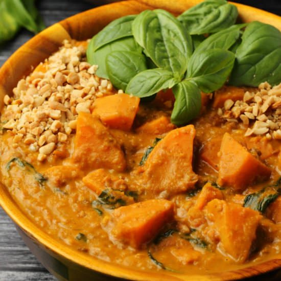 Vegan Sweet Potato Curry - Recipe photo by lovingitvegan