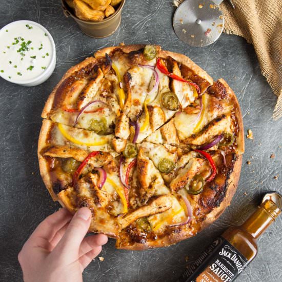 Smokey BBQ Chicken Pizza - Recipe photo by dontgobaconmyheart