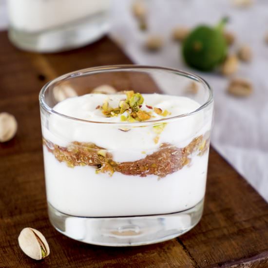 Dessert with fresh figs - Recipe photo by Elsarblog