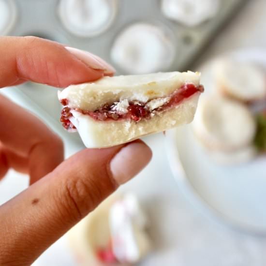 Strawberry Chia Coconut Butter Cups - Recipe photo by girlinhealing