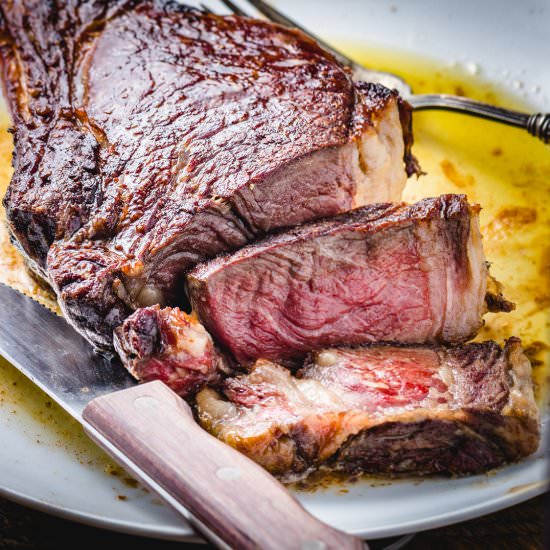 Cooking Ribeye Steak 101 - Recipe photo by sipandfeast