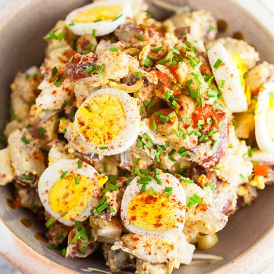Spanish Style Potato Salad - Recipe photo by therusticfoodie