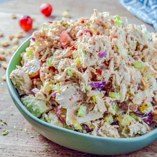 Chicken Walnut and Grape Salad - Recipe photo by A Twisted Plate