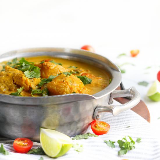 Tomato Coconut Curried Cod - Recipe photo by Midwest Foodie