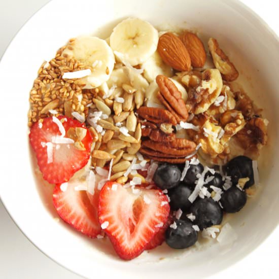Multigrain Oats Breakfast Bowl - Recipe photo by spiceinthebox