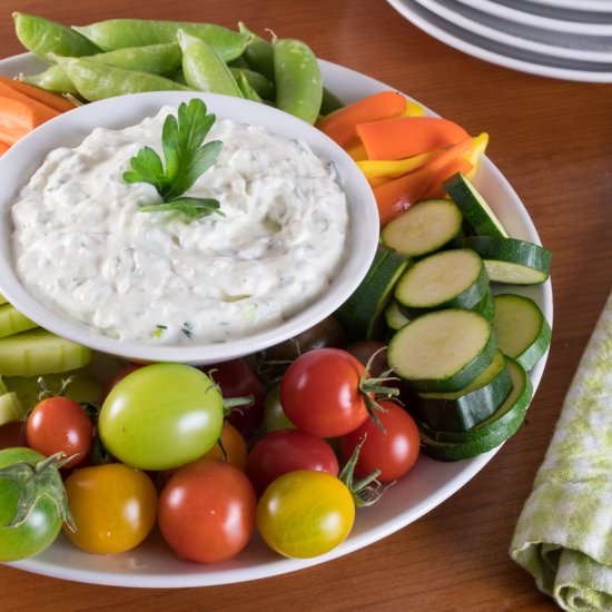 Herb & Garlic Dip - Recipe photo by For the Love of Cooking