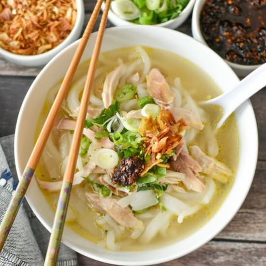 Lao Chicken Noodle Soup - Recipe photo by Jenuine Cuisine