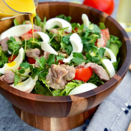 Lao Yum Salad with Egg Dressing - Recipe photo by Jenuine Cuisine