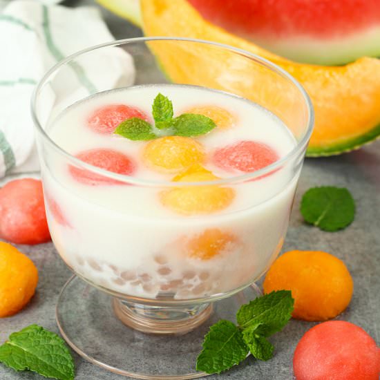 Tapioca Pearls with Sweet Coconut - Recipe photo by El Mundo Eats