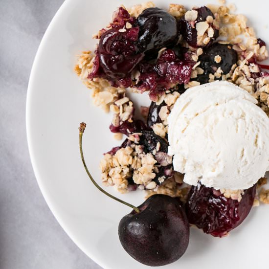 Cherry Crumble - Recipe photo by My Kitchen Love