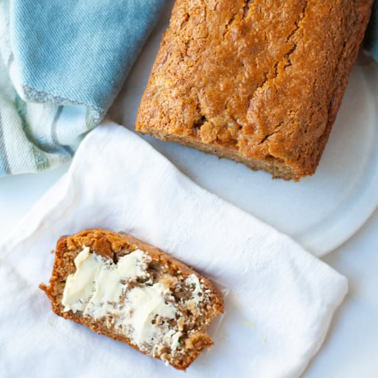 Classic Vegan Zucchini Bread - Recipe photo by cozypeachkitchen