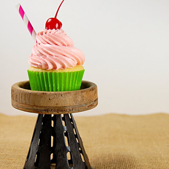 Cherry Limeade Cupcakes - Recipe photo by Bluespoonbakery