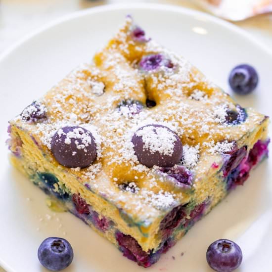 Blueberry Pancake Breakfast Squares - Recipe photo by Averie
