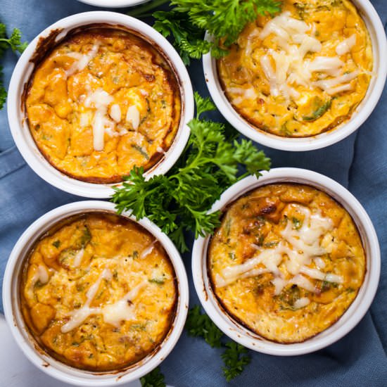 Parsley-Anchovy Mini Frittatas - Recipe photo by Mychefsapron