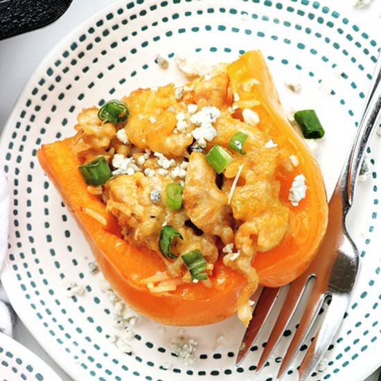 Buffalo Chicken Stuffed Peppers - Recipe photo by And They Cooked Happily Ever After