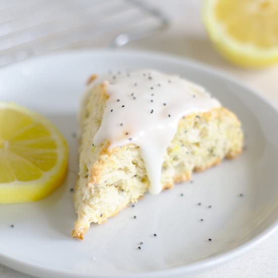 Lemon Poppyseed Scones - Recipe photo by mildlymeandering