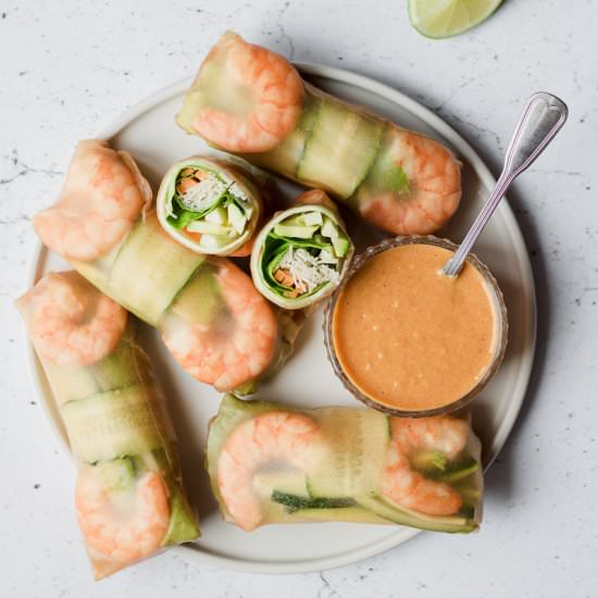 Healthy Spring Rolls - Recipe photo by Mangio Quindi Sono