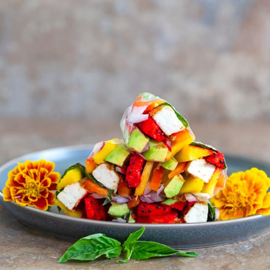Summer Rolls with Fruits - Recipe photo by healingtomato