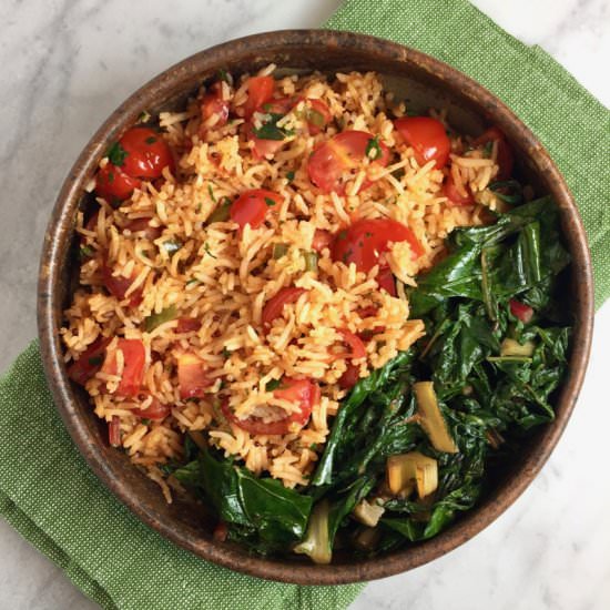 Indian Tomato Rice - Recipe photo by thebrookcook.wordpress.com