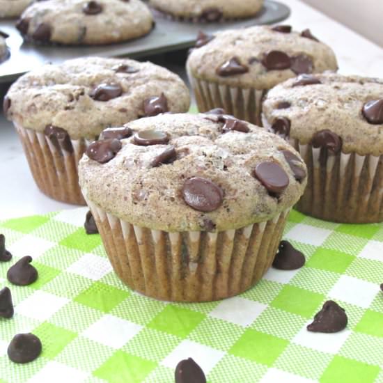 Flax Seed Chocolate Chip Muffins - Recipe photo by craftyforhome