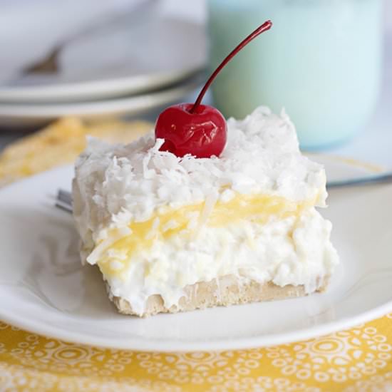 Easy Pina Colada No Bake Bars - Recipe photo by Recipes Simple