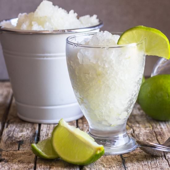Easy Lime Granita Two Ways - Recipe photo by an italian in my kitchen