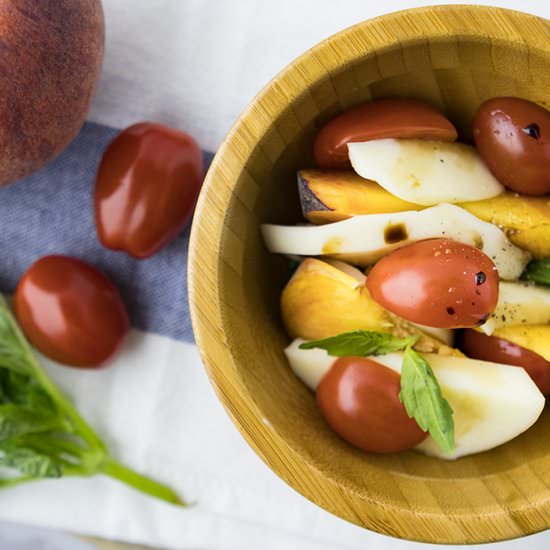 Peach Caprese Salad - Recipe photo by theunlikelybaker