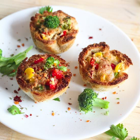 Baked Italian Cheese veg tokri - Recipe photo by Mintsrecipes