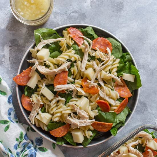 Chicken Pepperoni Pasta Salad - Recipe photo by Carmy @ carmyy.com