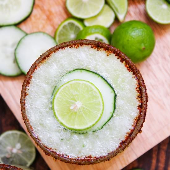 Cucumber Lime Margaritas - Recipe photo by Horses &amp; Heels