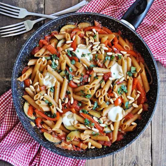 One-Pot Vegetarian Pasta - Recipe photo by Spain on a Fork