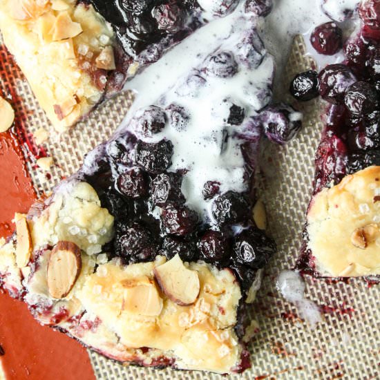 Blueberry Galette - Recipe photo by The Desserted Girl