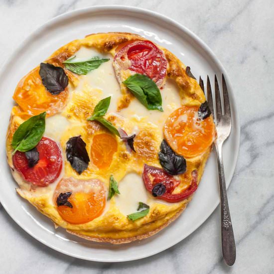 Caprese Frittata - Recipe photo by acalculatedwhisk