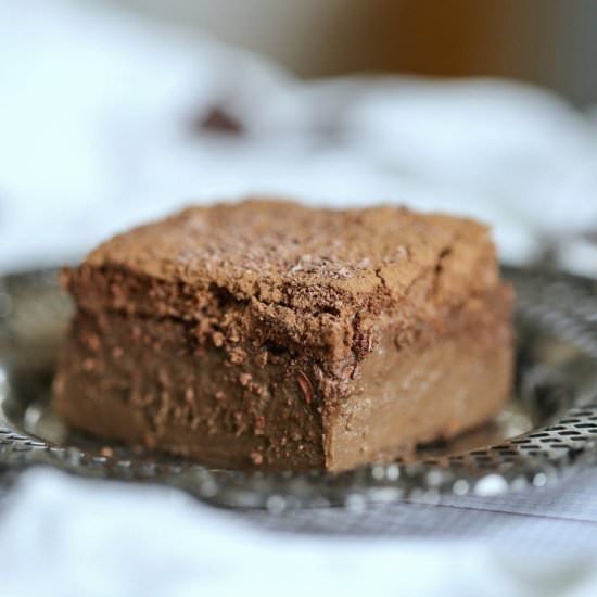 Chocolate Heaven Magic Custard Cake - Recipe photo by thebakingchocolatess