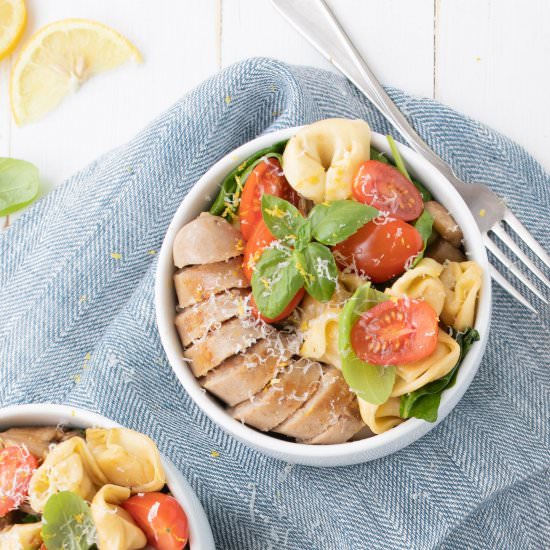 Easy Tortellini with Sausage - Recipe photo by Nourish Nutrition Co