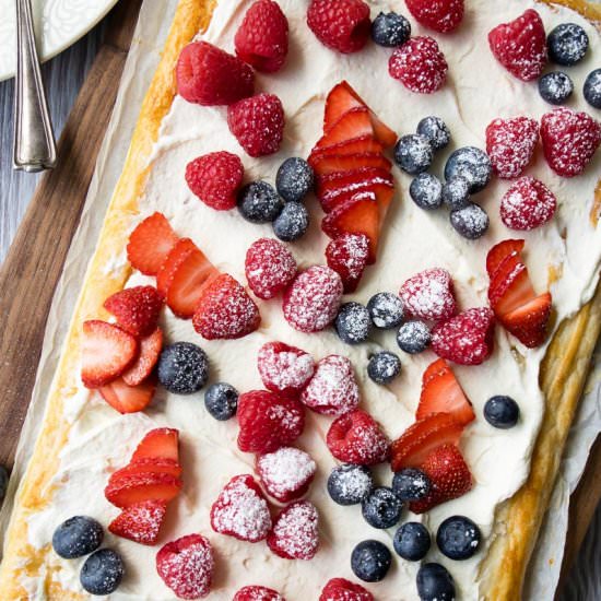 Breakfast Puff Pastry Tart - Recipe photo by theworktop