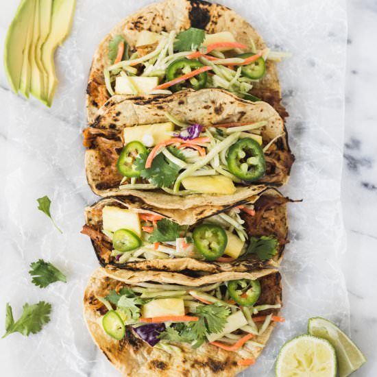 Spicy Pineapple Pork Tacos - Recipe photo by Danilicious