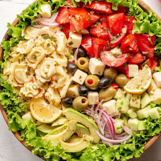 Marinated Tomato & Tortellini Salad - Recipe photo by Savingroomfordessert