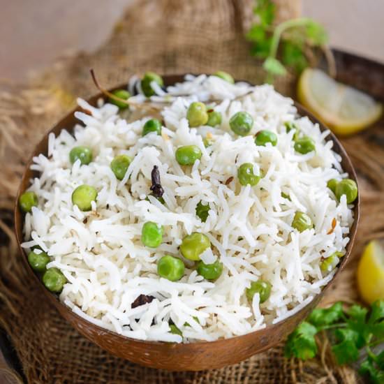 Peas Pulao - Recipe photo by Whiskaffair