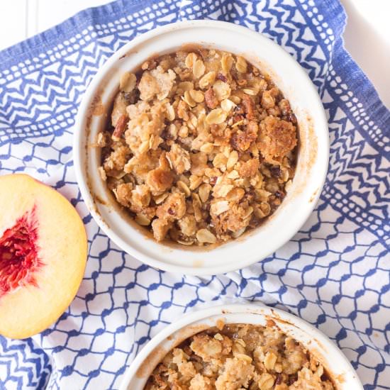 Mini Peach Crisps - Recipe photo by asliceofsweet