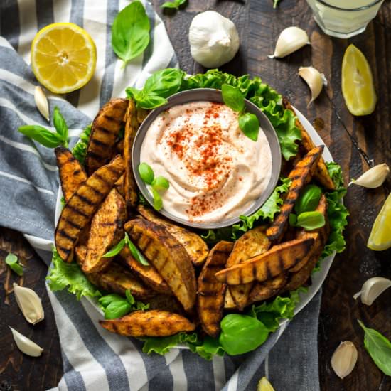 Grilled Potato Wedge Fries - Recipe photo by MorganHosttheToast