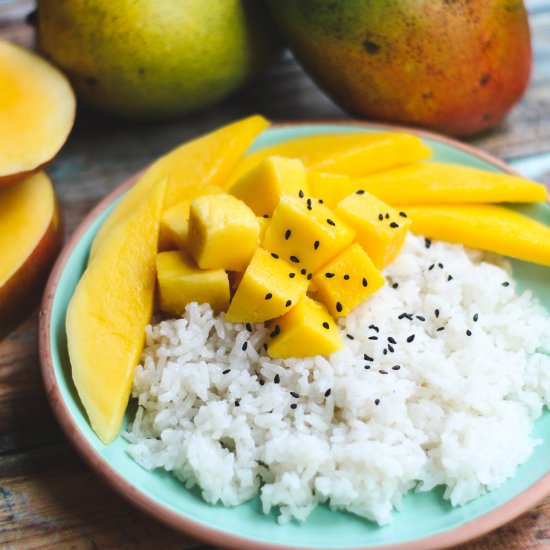 Easy Mango Sticky Rice - Recipe photo by thesaucyfig